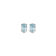 Gems One 14Kt White Gold Aquamarine (1/2 Ctw) Earring