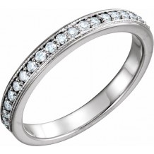 14K White 1/3 CTW Diamond Anniversary Band