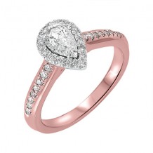 Gems One 14Kt White Rose Gold Diamond(5/8Ctw) Ring