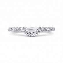 Shah Luxury Round Diamond Half-Eternity Wedding Band In 14K White Gold