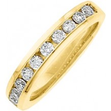 14K Yellow 3/8 CTW Diamond Anniversary Band