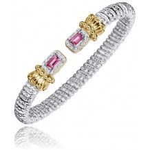 Vahan 14k Gold & Sterling Silver Pink Topaz Bracelet