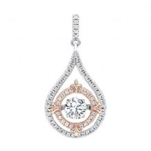 Gems One Silver Cubic Zirconia (1/20 Ctw) Pendant