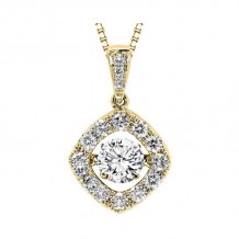 Gems One 14KT Yellow Gold & Diamond Rhythm Of Love Neckwear Pendant  - 1 ctw