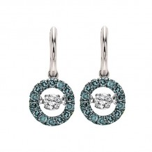 Gems One 14KT White Gold & Diamond Rhythm Of Love Fashion Earrings  - 1/5 ctw