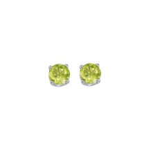 Gems One 14Kt White Gold Peridot (7/8 Ctw) Earring