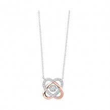 Gems One 10Kt White Rose Gold Diamond (1/4Ctw) Necklace