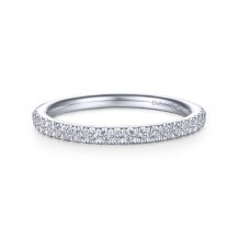 Gabriel & Co. 14k White Gold Contemporary Anniversary Wedding Band