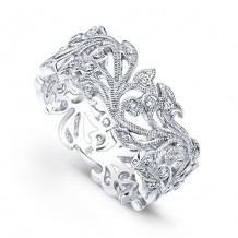 Beverley K 18k White Gold Diamond Band