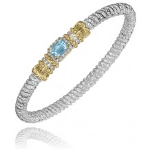 Vahan 14k Gold & Sterling Silver Sky Blue Topaz Bracelet