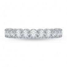 Shah Luxury 18k White Gold Diamond Carizza Wedding band