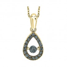 Gems One 14KT Yellow Gold & Diamond Rhythm Of Love Neckwear Pendant  - 1/5 ctw