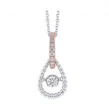 Gems One 10Kt White Rose Gold Diamond (1/8Ctw) Pendant