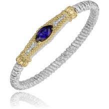 Vahan 14k Gold & Sterling Silver Iolite Bracelet