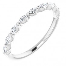 Platinum 1/4 CTW Diamond Anniversary Band