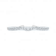 Shah Luxury Round Diamond Half-Eternity Wedding Band In 14K White Gold