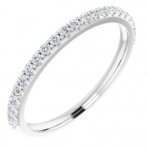 14K White 1/4 CTW Diamond Anniversary Band