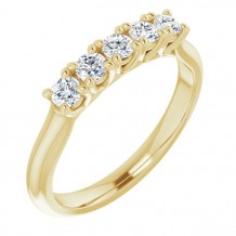 14K Yellow 9/10 CTW Diamond Anniversary Band