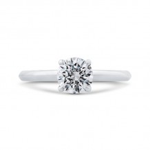 Shah Luxury 14K White Gold Solitaire Engagement Ring (Semi-Mount)