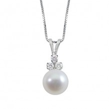 Imperial Pearl 14k White Gold Akoya Pearl Pendant