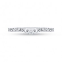 Shah Luxury 18k White Gold Diamond Carizza Wedding band