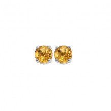 Gems One 14Kt White Gold Citrine (1 Ctw) Earring