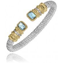 Vahan 14k Gold & Sterling Silver Sky Blue Topaz Bracelet