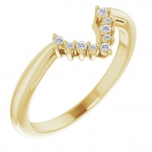 14K Yellow .06 CTW Diamond Matching Band