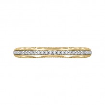 Shah Luxury Round Diamond Half-Eternity Wedding Band In 14K Two-Tone Gold