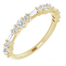 14K Yellow 3/8 CTW Diamond Anniversary Band