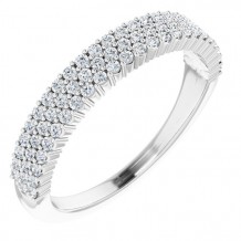 14K White 1/3 CTW Diamond Anniversary Band