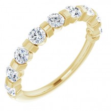 14K Yellow 9/10 CTW Diamond Anniversary Band