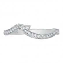 Shah Luxury 14K White Gold Diamond Wedding Band