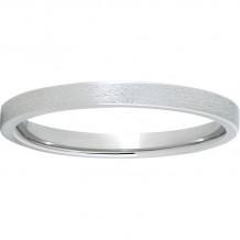 Serinium Pipe Cut Band with Stone Finish