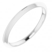 14K White Matching Band