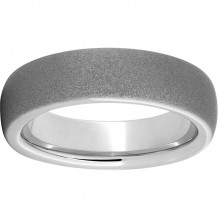 Serinium Domed Band with Sandblast Finish