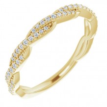 14K Yellow 1/6 CTW Diamond Anniversary Band