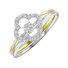 Gems One 10Kt White Yellow Gold Diamond (1/4Ctw) Ring