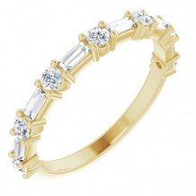 14K Yellow 5/8 CTW Diamond Anniversary Band