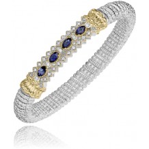 Vahan 14k Gold & Sterling Silver Iolite Bracelet