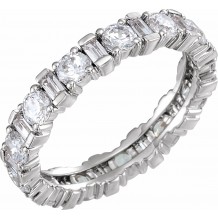 14K White 2 1/6 CTW Diamond Eternity Band