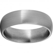 Titanium Domed Band with Satin Finish