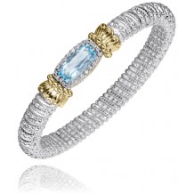 Vahan 14k Gold & Sterling Silver London Blue Topaz Bracelet