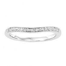 14k White Gold 1/10ct Diamond Wedding Band