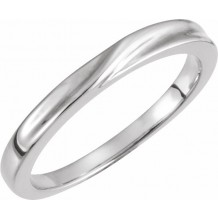 14K White Band