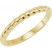 14K Yellow Stackable Ring