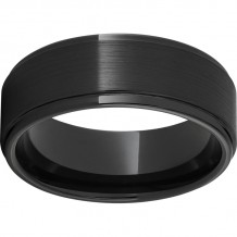 Black Diamond Ceramic Grooved Edge Band with Satin Finish