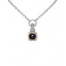 Vahan 14k Gold & Sterling Silver Black Onyx Pendant