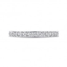 Shah Luxury Round Diamond Half-Eternity Wedding Band In 14K White Gold