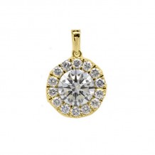 Gems One 14KT Yellow Gold & Diamond Rhythm Of Love Neckwear Pendant  - 2-1/2 ctw